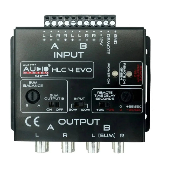Audio System Z Series Manual
