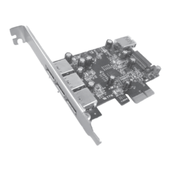 SIIG DP 4-Port USB 3.0 PCIe i/e Quick Installation Manual