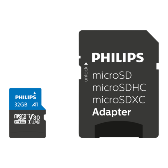 Philips UHS-I U3 User Manual