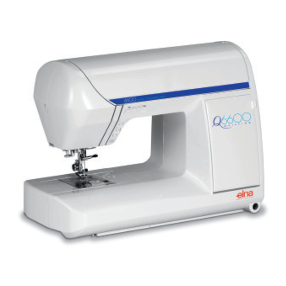 ELNA 6600 - LEAFLET Manual