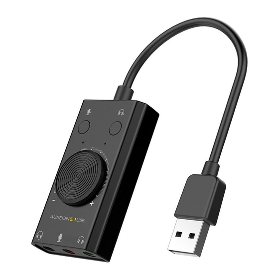 TerraTec Aureon 5.1 USB Quick Reference Manual