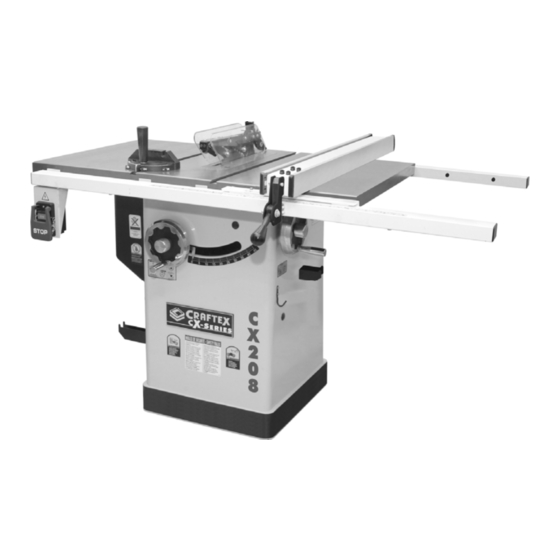 Craftex CX208 User Manual