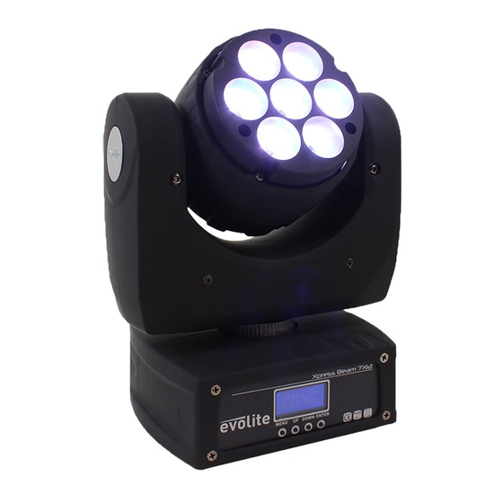 Evolite Xpress Beam 7x12 User Manual