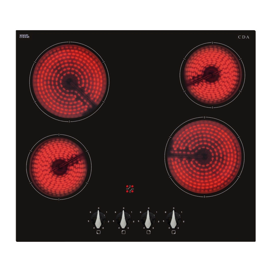 CDA HC6312FR Directions For Installation, Use And Maintenance