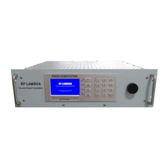 RF-Lambda RFAS8810 Manual