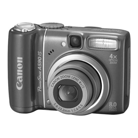 Canon PowerShot A590IS Getting Started