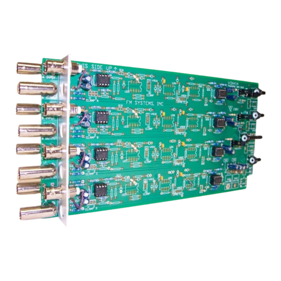 FM Systems VDA414/C Instruction Manual