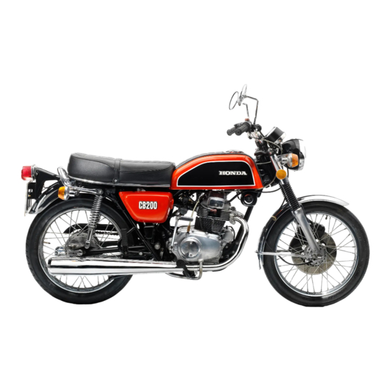 Honda CB200 Shop Manual