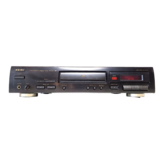 Teac CD-P1100 Service Manual