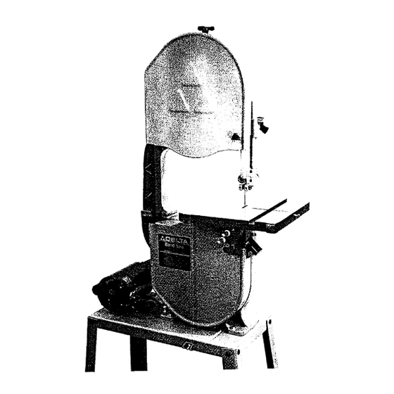 Delta WOOD CUTTING BAND SAW 28-275C Instruction Manual