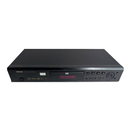 Denon DVD-910 Operating Instructions Manual