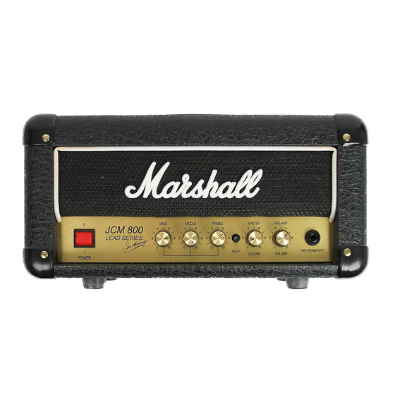 Marshall Amplification JCM-1H Owner's Manual