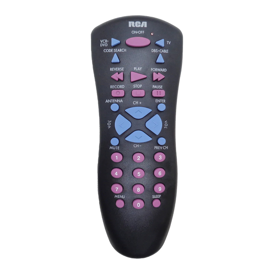RCA RCU310BB UNIVERSAL REMOTE CONTROL USER MANUAL Pdf Download