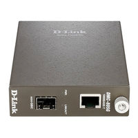 D-Link 1000Base-T to mini-GBIC Media Converter DMC-805G Quick Installation Manual