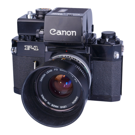 Canon F-1 Manual