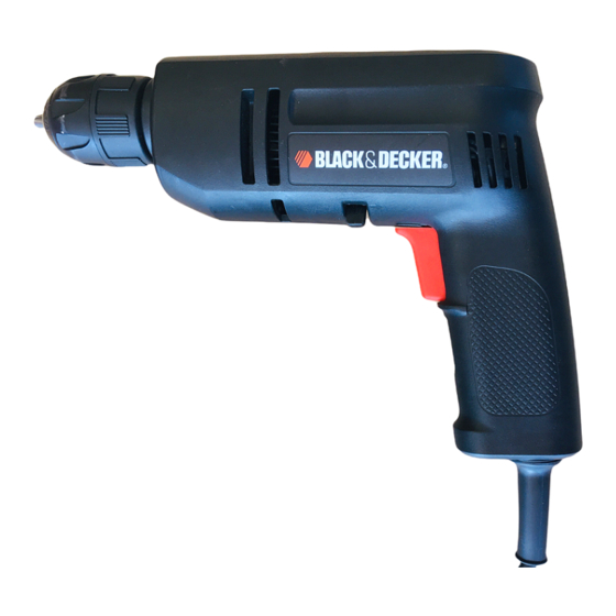 BLACK & DECKER corded drill model 7252-VA. Barely used and in