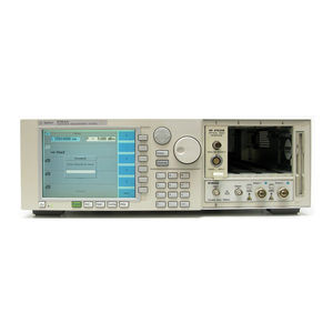 AGILENT TECHNOLOGIES AGILENT 8163A MANUAL Pdf Download | ManualsLib