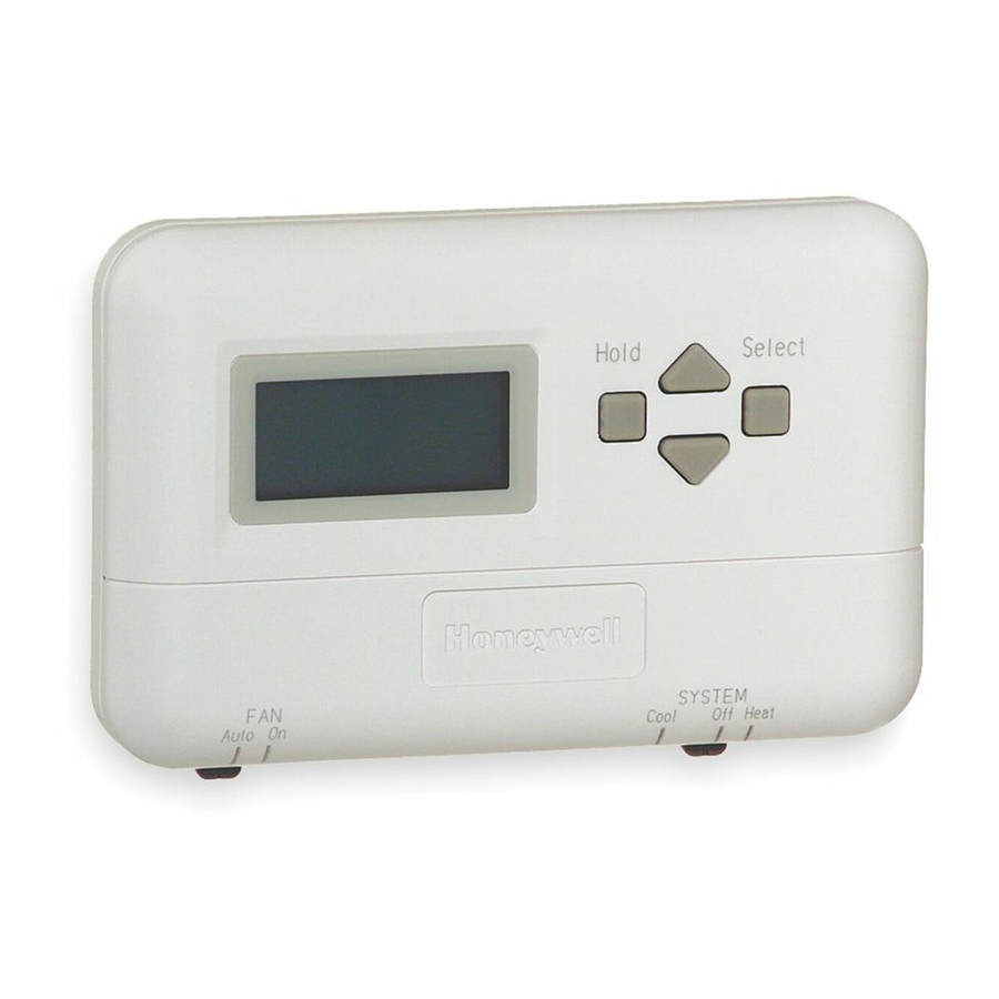 HONEYWELL HEAT/1COOL T841A1563 PREMIER 2 STAGE THERMOSTAT USER MANUAL