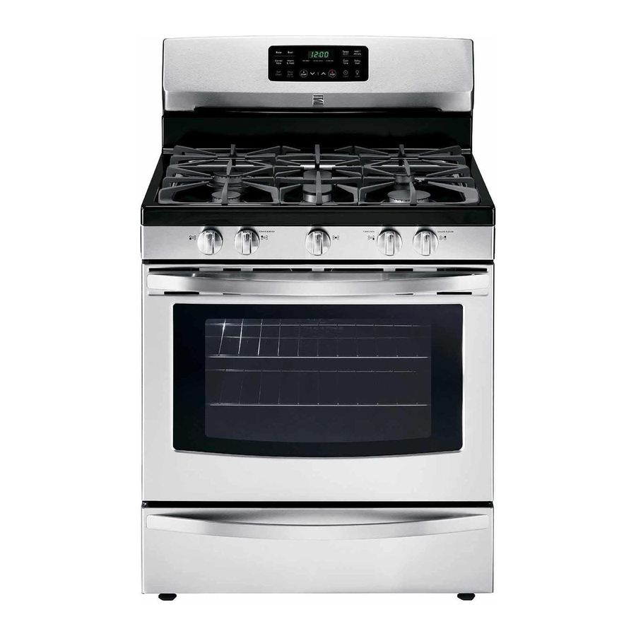 kenmore gas stove troubleshooting