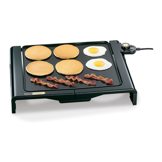 PRESTO FOLDAWAY GRIDDLE INSTRUCTIONS Pdf Download ManualsLib