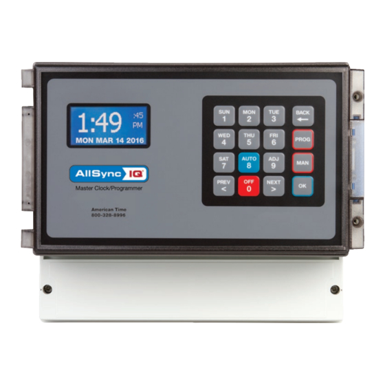 American Time AllSync IQ ASQMSTR-00X8E Installation And Operation Manual