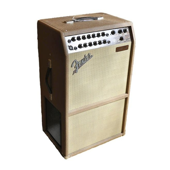 Fender Acoustasonic SFX Operating Instructions Manual