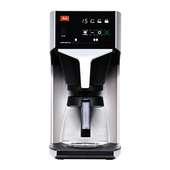 Melitta Cafina XT180 Operating Instructions Manual