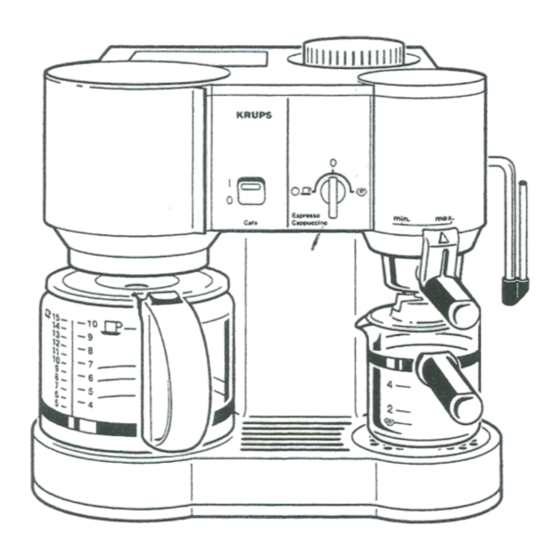 Krups IL CAFFE GRANDE Instruction Book