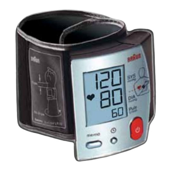 User Manuals: Braun VitalScan BP1700 Pressure Monitor