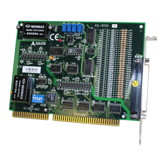 ADLINK Technology NuDAQ ACL-8113A User Manual