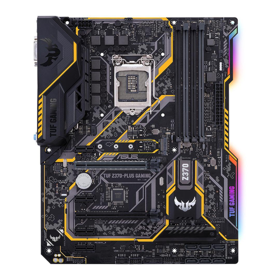Asus TUF Z370-PLUS GAMING Manual