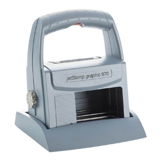 Reiner Jetstamp graphic 970 Operating Manual