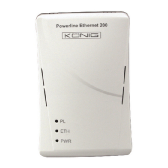 Konig CMP-HOMEPLUG30 Quick Installation Manual