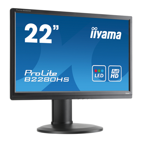 Iiyama ProLite E2280HS-B1 User Manual