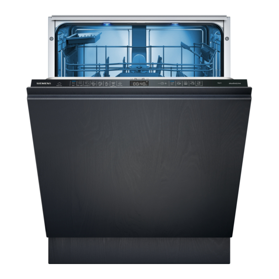Siemens SX85Z801BE Dishwasher Manuals