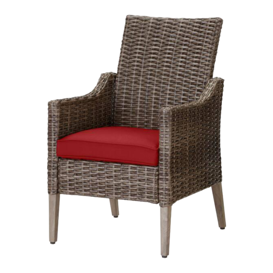 HAMPTON BAY ROCK CLIFF STEEL WICKER FRS81146-2PK Use And Care Manual