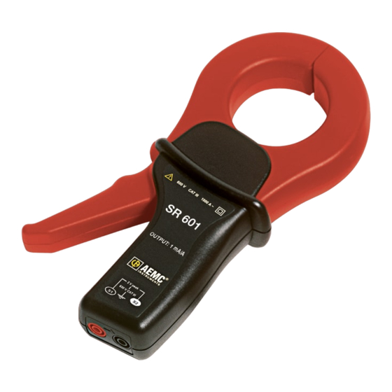 AEMC instruments SR601 User Manual