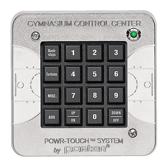 Porter Powr-Touch II 2550 Quick Programming & Erase Manual