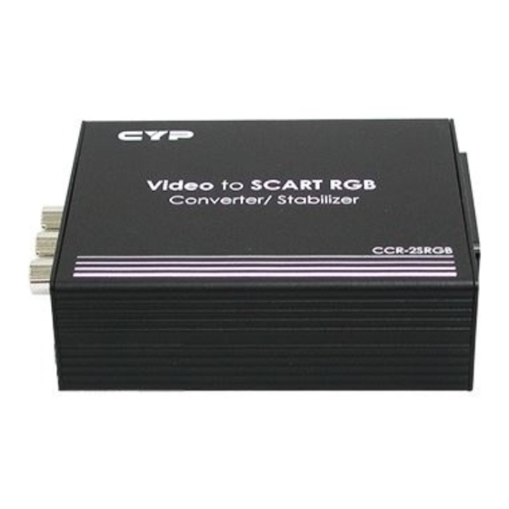 Cypress CCR-2SRGB Operation Manual