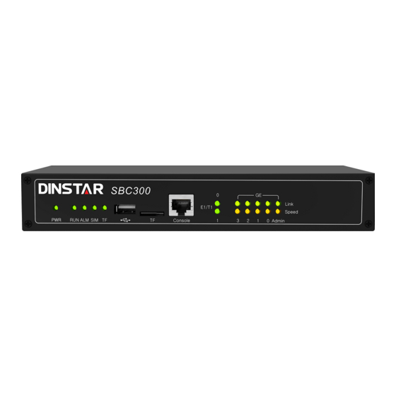 Dinstar SBC300 User Manual
