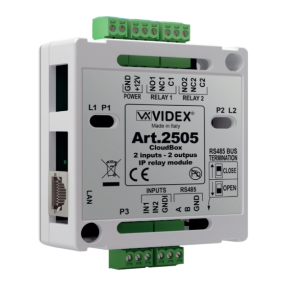 Videx 2505 Manual