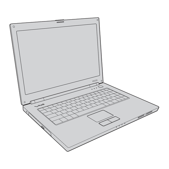 Sony VAIO VGN-N300 Series Instructions