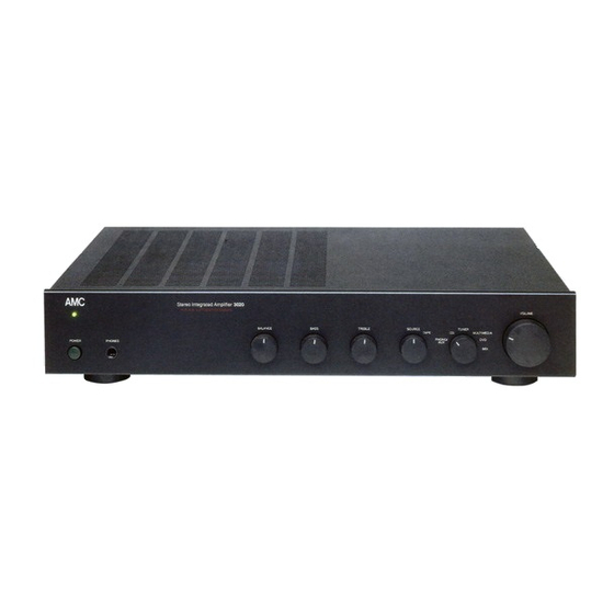 AMC 3020 Instructions For Installation And Operation Manual