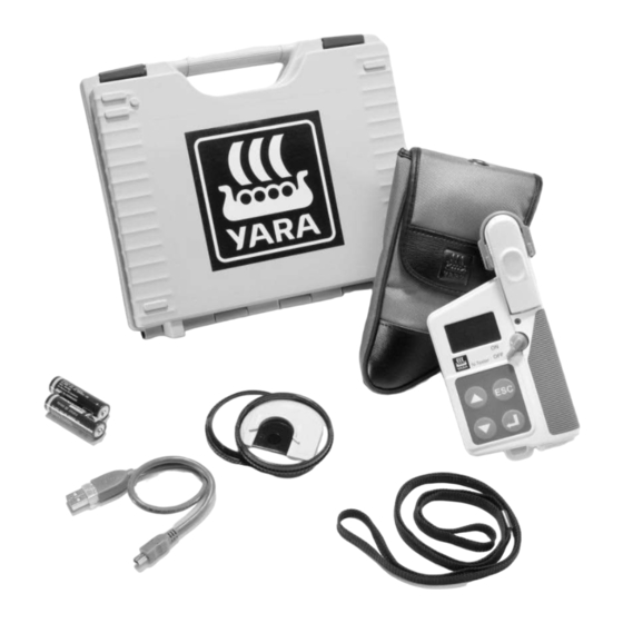 Yara N-Tester Nitrogen Measurement Tool Manuals