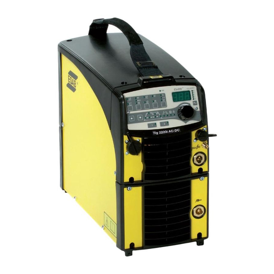 ESAB Caddy Tig 2200i AC/DC Instruction Manual