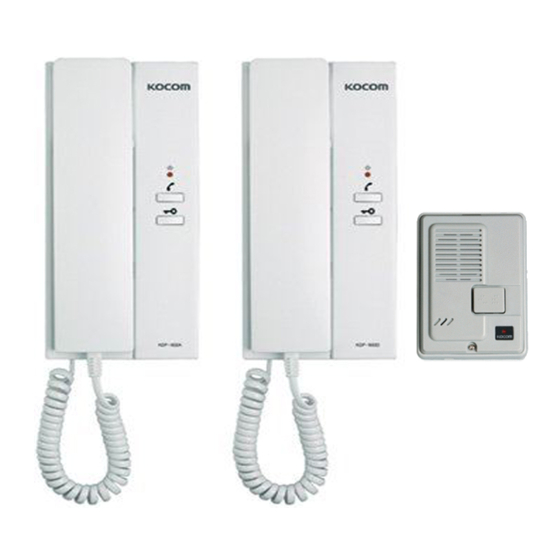 KOCOM KDP-602A Manual For Operation And Installation