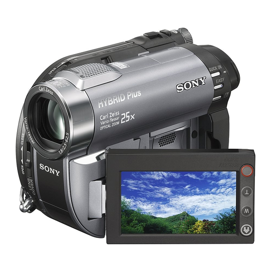 Sony Handycam DCR-DVD810 Manuals