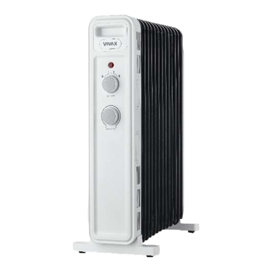 Vivax OH-13250S Electric Space Heater Manuals