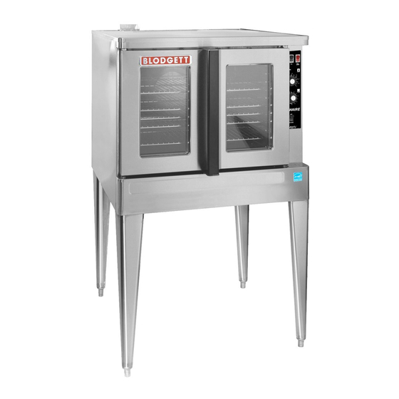 Blodgett ZEPHAIRE-100-G Installation Operation & Maintenance