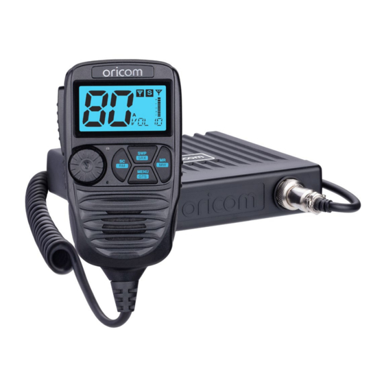 Oricom DTX4200XDV UHF CB Radio Manuals